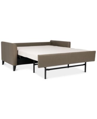 Priley 70" Leather Queen Sleeper Sofa image