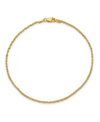 Macy's - Ropa Anklet in 14k Yellow Gold