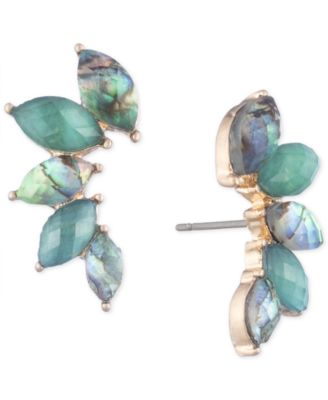 lonna & lilly - Gold-Tone Stone Climber Earrings