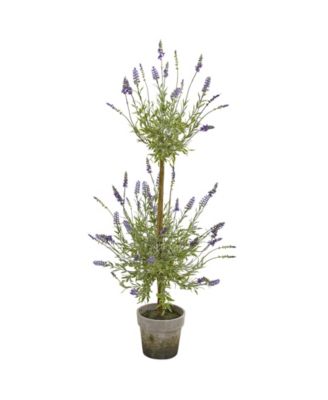 Nearly Natural - 34" Lavender Topiary Artificial Tree