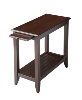 Butler - Irvine Merlot Chairside Table, Quick Ship