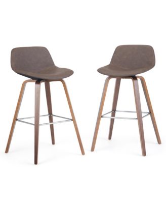 Simpli Home - Randolph Height Stool (Set of 2), Quick Ship
