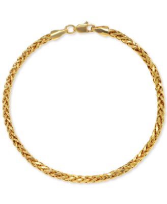 Macy's - Wheat Link Chain Bracelet in 14k Gold