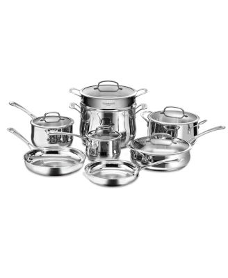 Cuisinart - Contour Stainless Steel 13-Pc. Cookware Set