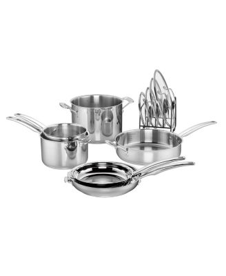 Cuisinart - SmartNest Stainless Steel 11-Pc. Cookware Set