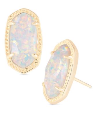 Kendra Scott - 14k Gold-Plated Oval Stone Stud Earrings