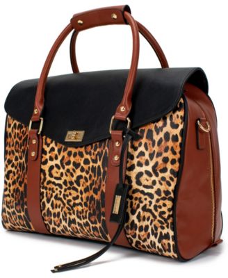 Badgley Mischka - Leopard Travel Tote Weekender Bag