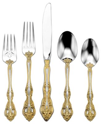 Macy's - Oneida Michelangelo Gold 5 Piece Place Setting
