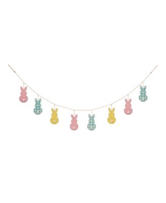 72"L Easter Metal Bunny Garland image