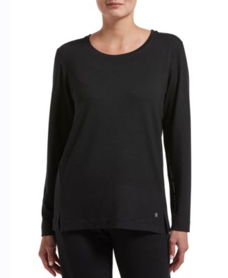 Hue - Solid Long Sleeve Lounge T-Shirt