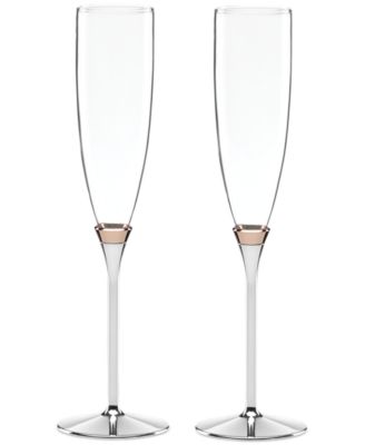 Rosy Glow Toasting Flute Pair image