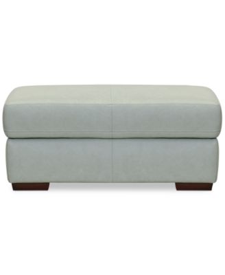CLOSEOUT! Ashlinn 43" Pastel Leather Storage Ottoman, Created for Macy's image