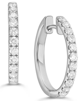 Macy's - Diamond Hoop Earrings (5/8 ct. t.w.)