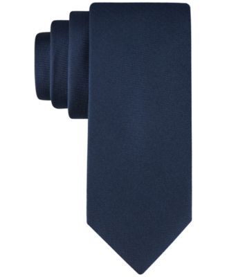 Calvin Klein - Men's Silver-Spun Solid Tie