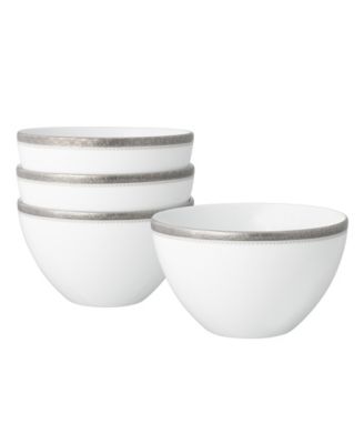 Charlotta Platinum 4 Piece 6" Cereal Bowls Set, 29 oz, Service for 4 image
