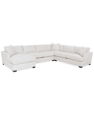 CLOSEOUT! Nightford 148" 4-Pc. Fabric Chaise Sectional, Created for Macy's image