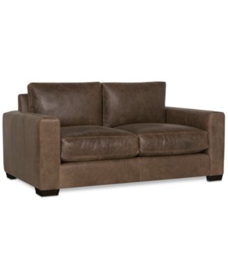 Dawkins 68.5" Leather Loveseat, Created for Macy's image