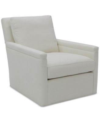 CLOSEOUT! Henwick 29" Fabric Swivel Chair, Created for Macy's image