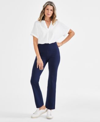 Style & Co - Petite High-Rise Bootcut Leggings