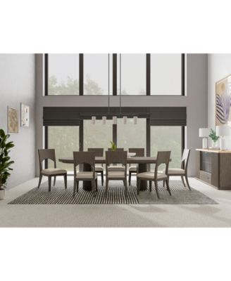 Macy's - Frandlyn 9pc Dining Set (Rectangular Table + 8 Side Chairs)