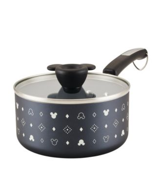 Disney Monochrome 2 Quart Ceramic Nonstick Saucepan with Lid image