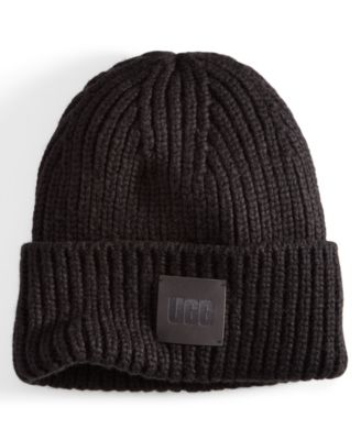 UGG® - Women's Chunky Rib-Knit Logo-Patch Beanie