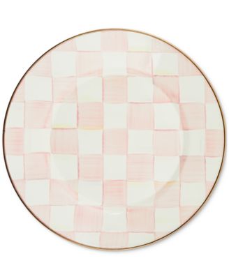MacKenzie-Childs - Rosy Check Dinner Plate