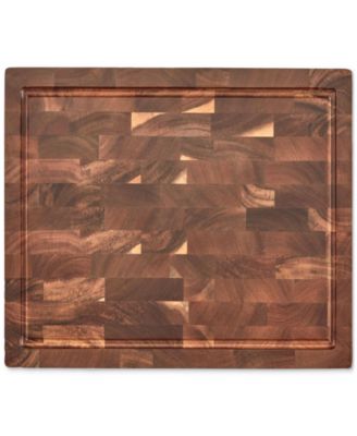 Cuisinart - 17" Reversible End-Grain Acacia Cutting Board
