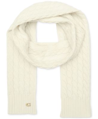 COACH - Soft Rib Cable Knit Scarf