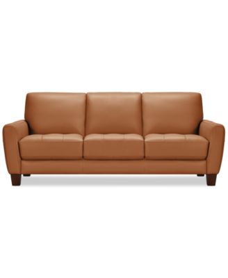 Macy's - Galligher 82" Leather Sofa