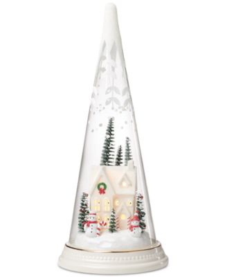 Lenox - Merry & Magic Lit Glass Scene Farmhouse