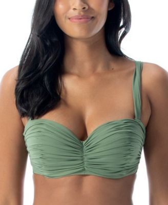 Coco Reef - Women's Charisma Bra-Sized Pleated Bikini Top
