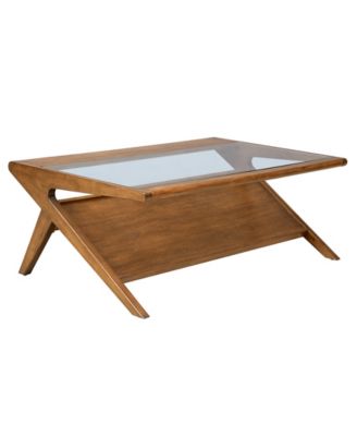 INK+IVY - Rocket Wood & Tempered Glass Coffee Table