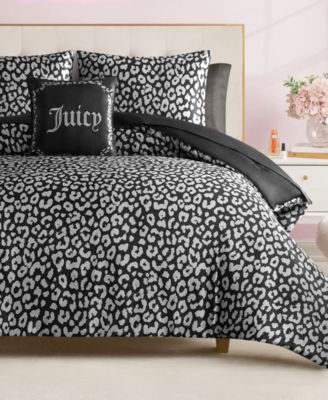 Juicy Couture - Satin Leopard 8-Pc. Comforter Set, Full