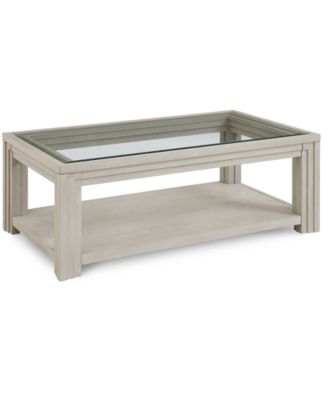 CLOSEOUT! Cascade 54" Glass Rectangle Cocktail Table image