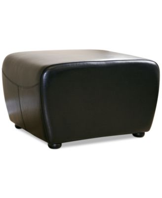 Baxton Studio - Blayne Leather Ottoman