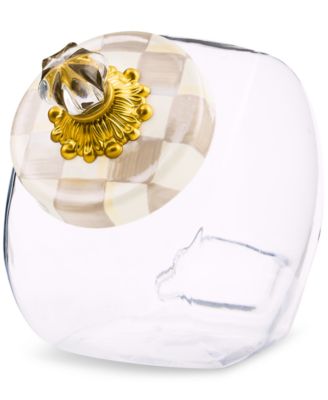 MacKenzie-Childs - Sweets Jar with Mocha Check Lid
