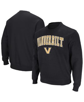 Colosseum - Men's Black Vanderbilt Commodores Arch Logo Pullover Sweatshirt