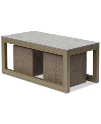 Sonetta Outdoor Seating 3pc Set (Coffee Table & 2 Cubes), Created for Macy's image
