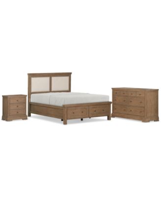 Alverton 3 Pc. Queen Storage Set (Bed, Dresser & 3-Drawer Nightstand) image