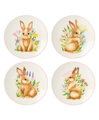 Wicker Creek Bunny Accent Plates, Set of 4 image