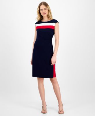 Connected - Sleeveless Tri-Tone Sheath Dress
