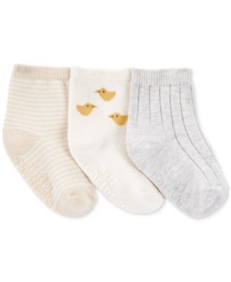 Carter's - Baby Chick Ankle Socks, 3 Pack