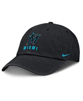 Nike - Women's Black Miami Marlins Club Adjustable Hat