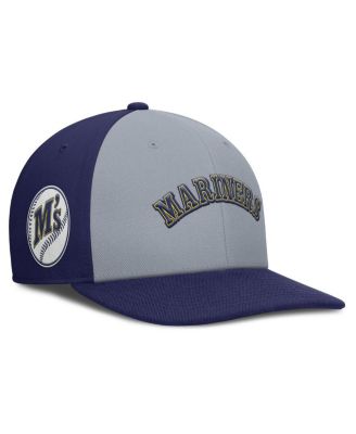 Nike - Men's Gray/Navy Seattle Mariners Pro Performance Snapback Hat