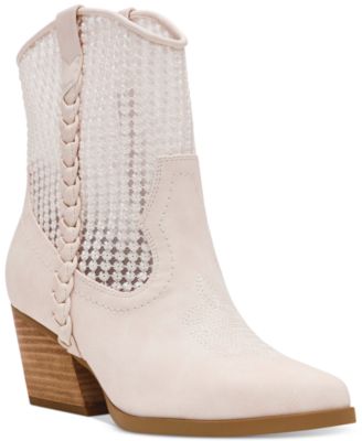 DV Dolce Vita - Women's Karyn Mesh Pull-On Western Cowboy Booties