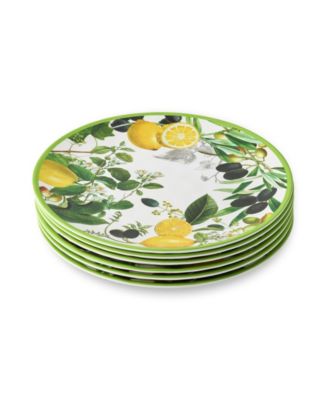 Limone Melamine Dinner Plates, Set of 6 image