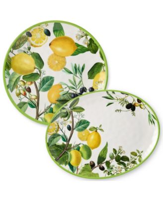 Limone Melamine Platters, Set of 2 image