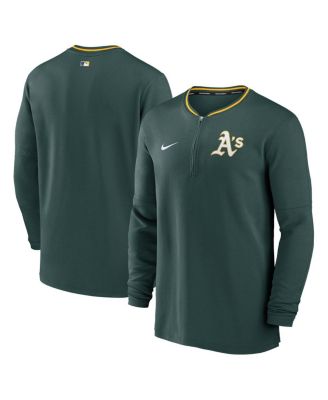 Nike - Men's Green Athletics Authentic Collection Performance Half-Zip Top