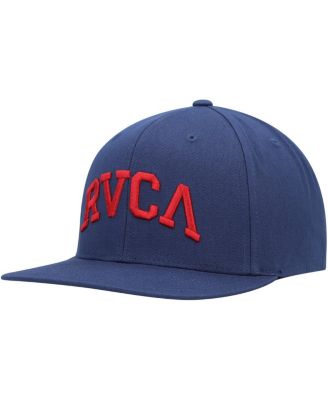 RVCA - Men's Blue Arched Snapback Hat